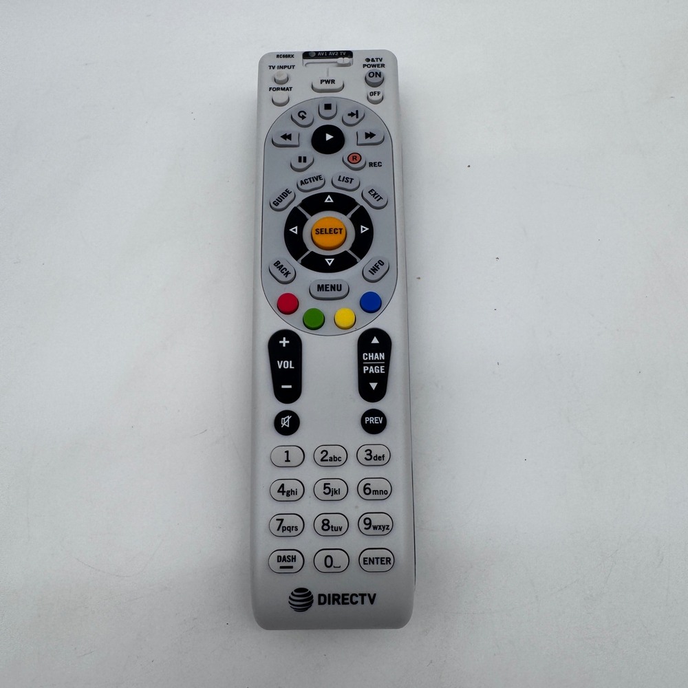 DIRECTV Remote Control Silver RC66RX RF Universal Satellite Receiver Controller